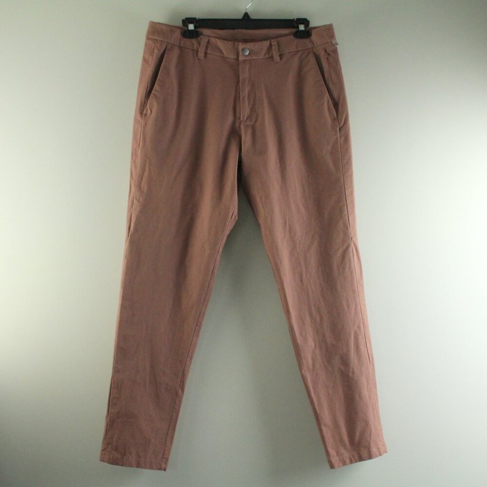 Lululemon Commission Slim Fit Warpstreme Breathable Chino Earth Clay Pants 34